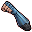Invincible Mark Grayson Blue Suit Fist and Head Cursor cursor on a light page