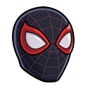 Spider-Verse Miles Morales & Spray Paint pointer on a light page