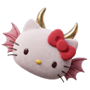Kawaii Fantasy Hello Kitty Dragon Staff pointer on a light page