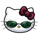 Hello Kitty Digital Matrix Glitch pointer on a light page