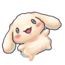 Light and Dark Fluffy Cinnamoroll pointer on a light page