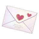 White Valentine Letter Angel Cinnamoroll cursor on a light page