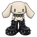 Emo Goth Cinnamoroll Platform Shoes pointer on a light page