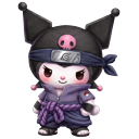 Cute Kuromi Sasuke Uchiha Naruto Crossover pointer on a light page
