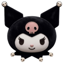 Sanrio Aesthetic Dark Kuromi Arrow pointer on a light page