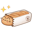 Pusheen Baguette Bread Loaf pointer on a light page