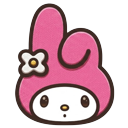Sanrio My Melody White Flower pointer on a light page