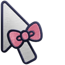 Sanrio My Melody Blue Outline cursor on a light page