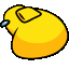 Among Us Yellow Twerk Meme Animated cursor on a light page