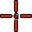 Among Us Red Impostor Crosshair Gaming cursor on a light page