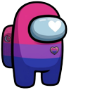 Among Us Pride Flags Custom cursor on a light page