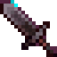 Minecraft Pixel Ice Netherite Sword Animated cursor on a light page