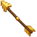 Minecraft Spectral Golden Arrow Animated Custom pointer on a light page