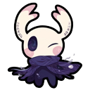 Chibi Hollow Knight Cursor Pack pointer on a light page
