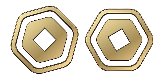 Shiny Gold Roblox Robux Coin