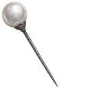 Vintage Pearl Stick Pin and Detailed Lace Butterfly cursor on a light page