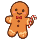 Holiday Gingerbread Cookie and Marshmallow Drink cursor on a light page