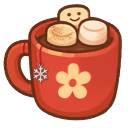 Holiday Gingerbread Cookie and Marshmallow Drink pointer on a light page