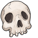 Spooky Halloween Skull and Boiling Cauldron cursor on a light page