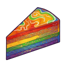 Celebrate LGBTQ+ Pride Unique Food-Themed Mouse Pointers cursor on a light page
