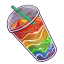 Celebrate LGBTQ+ Pride Unique Food-Themed Mouse Pointers pointer on a light page