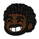 Aesthetic CoryxKenshin Chibi and Little Green Plant Pointer pointer on a light page