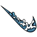Cool Nike Water and Fire Swoosh Custom cursor on a light page