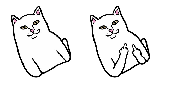 Funny RipNDip Lord Nermal Cat Character