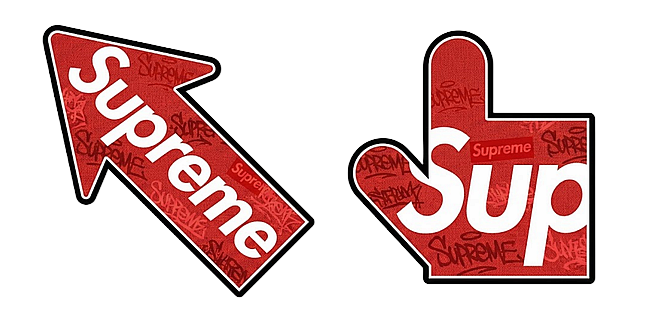 Cool Red Supreme Logo Streetwear