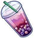 LGBTQ  Bisexual Flag Drink and Cake Slice pointer