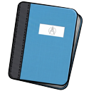 School Pencil and Blue Notebook Animated pointer