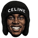 Twitch Streamer Kai Cenat AMP Logo pointer