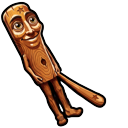 Tung Tung Tung Sahur Brainrot Meme Animated pointer on a light page