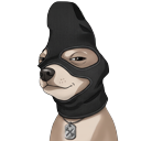 Internet Culture Balaclava Chihuahua Gang Meme pointer on a light page