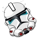 Star Wars Clone Trooper Blaster Rifle pointer on a light page