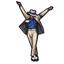 Michael Jackson Smooth Criminal Lean and Dance pointer on a light page