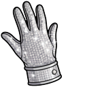 Michael Jackson Shiny Silver Glove cursor on a light page