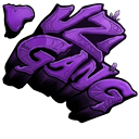 Lil Uzi Vert Teal Hair and Uzi Gang Logo cursor